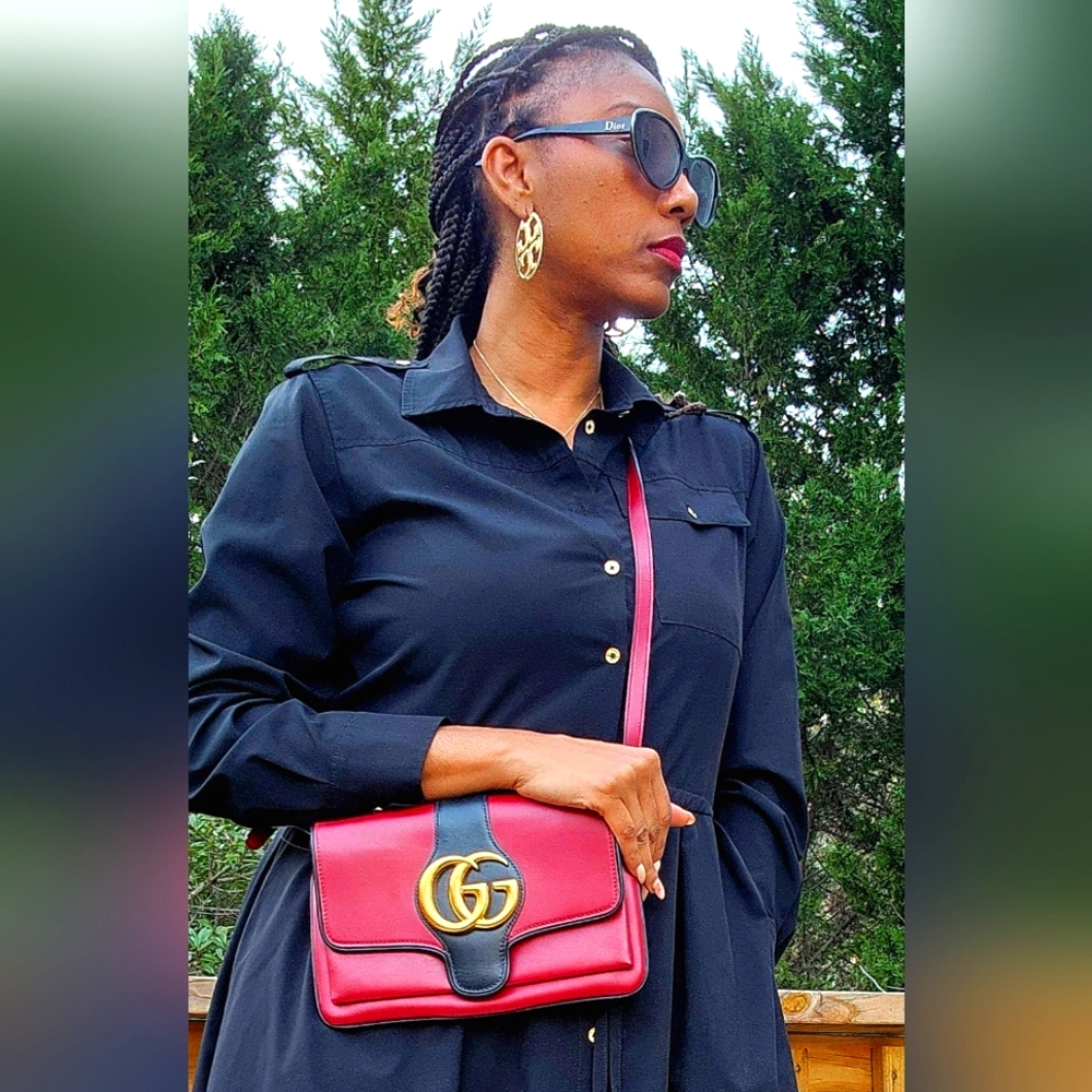 Gucci Bicolor Arli Flap Shoulder/Crossbody